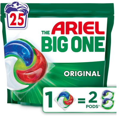Ariel 3in1 detergent pods the big one original - 25 washes