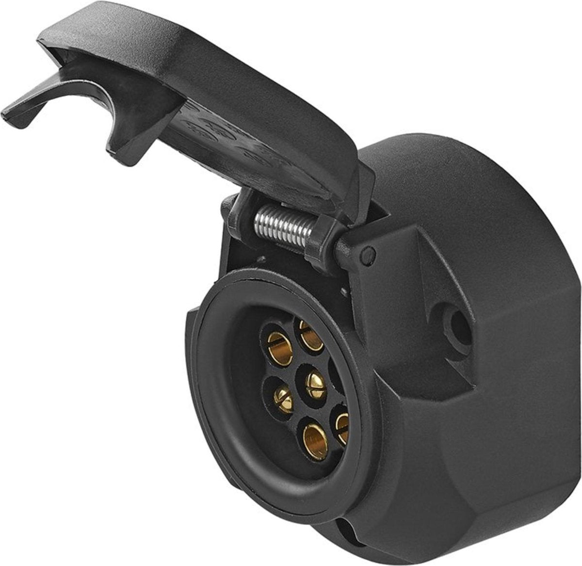 Presa Proplus - 7+1 poli - con interruttore fendinebbia - PVC - nera