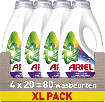 Detergente color Ariel - 4 x 20 lavados