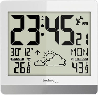 Stazione meteorologica Technoline - ws 8119 - 189x200x29mm - argento - con 1 sensore esterno 30m - tl-ws8119