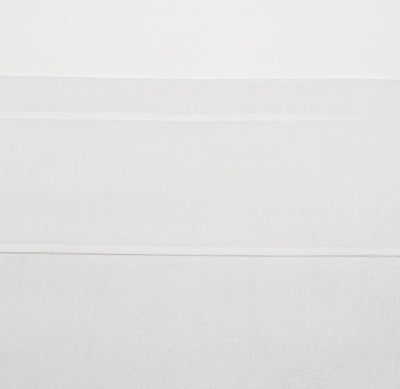 Sábana para cuna Meyco baby piping - blanco - 100x150cm - 0,3 tog