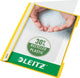 Leitz fast fixer a4 - 30% plástico reciclado preconsumo - 25 piezas - amarillo