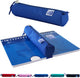Astuccio Oxford - blu con elastico - astuccio rotondo 22 cm - astuccio per ragazzi - astuccio per ragazze