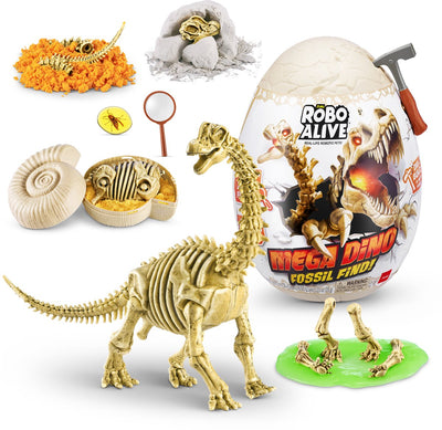 Robo alive zuru - - mega dino fossil find - toy robot - brontosaurs
