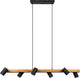 Trio marley - lampada a sospensione - nero opaco - escl. 6x gu10 4.9w - montaggio a soffitto - regolabile in altezza