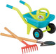 Ecoffier Wheelbarrow con utensili da giardino, 4dlg.