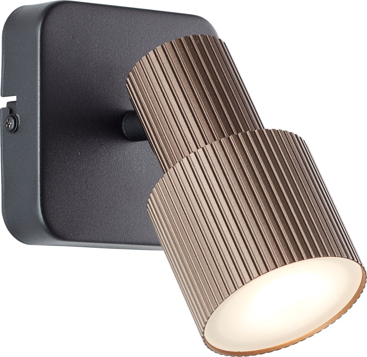Brilliant cadice - faretto da soffitto - gu10 1x5w - 3000k - nero rame