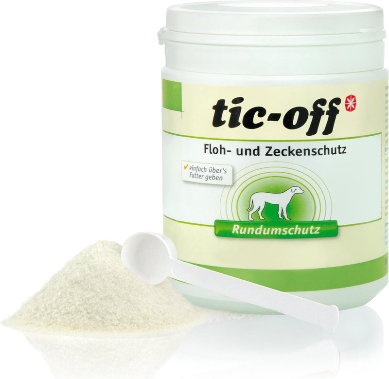 Anibio tic-off, polvere protettiva contro zecche e pulci, 140 gr