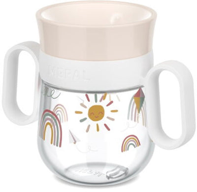 Bicchiere Mepal mio 360° - 200 ml - facile da tenere in mano - stoviglie per bambini - arcobaleno di sole