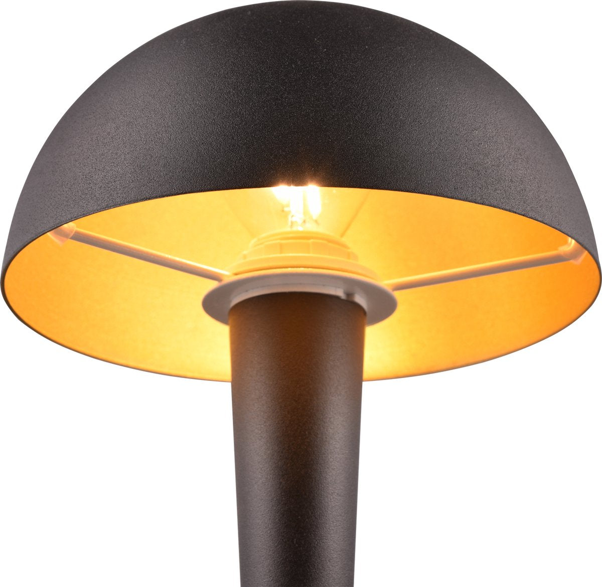 Rl live your light reality canaria - lámpara de mesa - negro-oro - incl. 1x e14 4,9 w - montaje en pared - no regulable