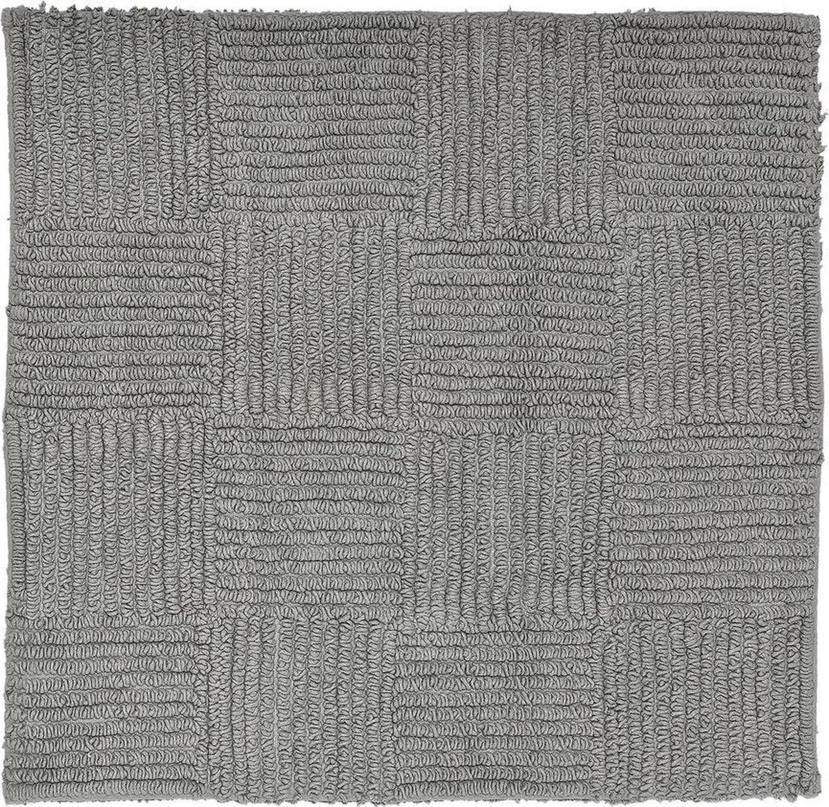 Sealskin - tappeto da bagno reverse 60x60 cm - cotone - grigio