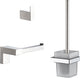 Set WC Plieger Altea - sospeso - completo - cromo spazzolato