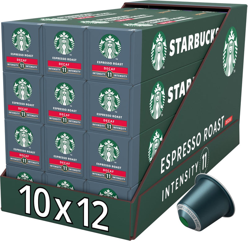 Capsule Starbucks by Nespresso espresso tostato decaffeinato - 10 tazzine x 12 scatole