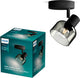 Philips LED Philips Sleet spot - foco de pared - con cristal ahumado - accesorio pequeño E14