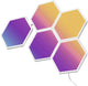 Govee rgbic glide hexa pannelli luminosi 5 pezzi illuminazione da parete intelligente wi-fi bluetooth