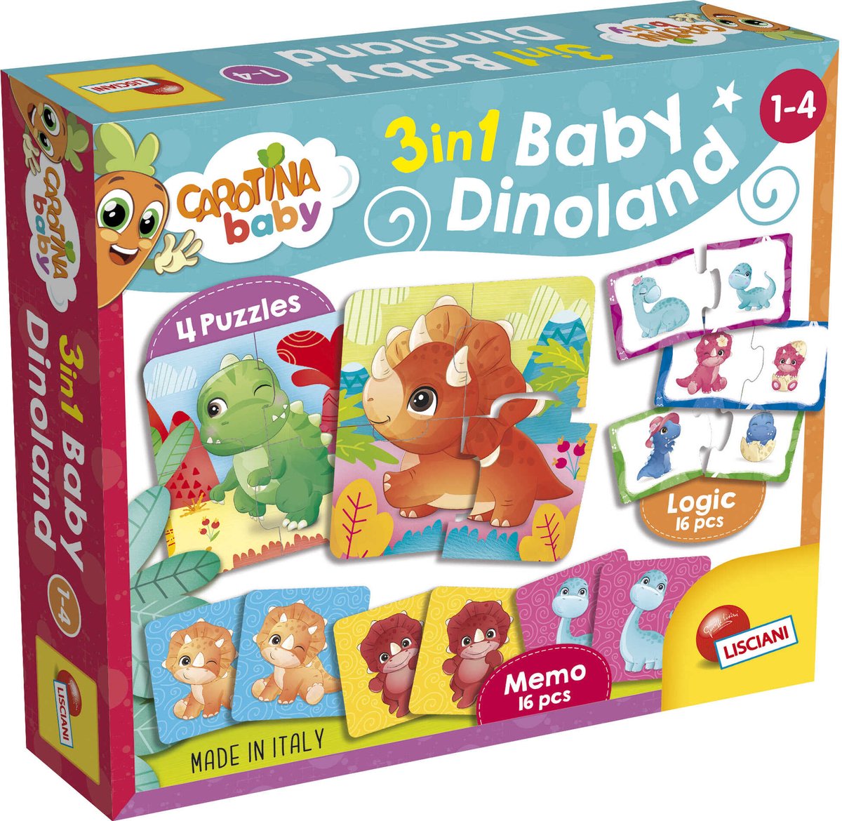 Lisciani carotina baby dinoland 3 in 1