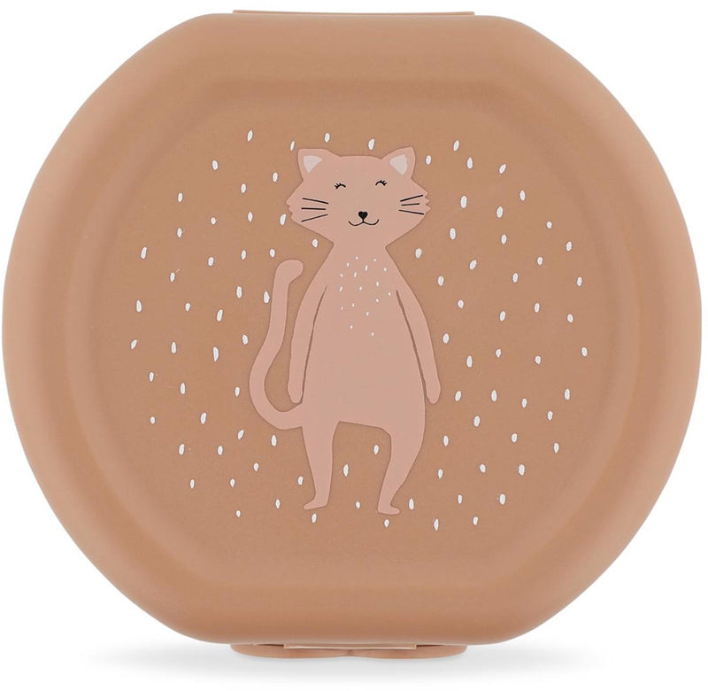 Trixie set di due scatole per snack con clip - mrs. gatto - facile da aprire - senza BPA - per la scuola e in viaggio