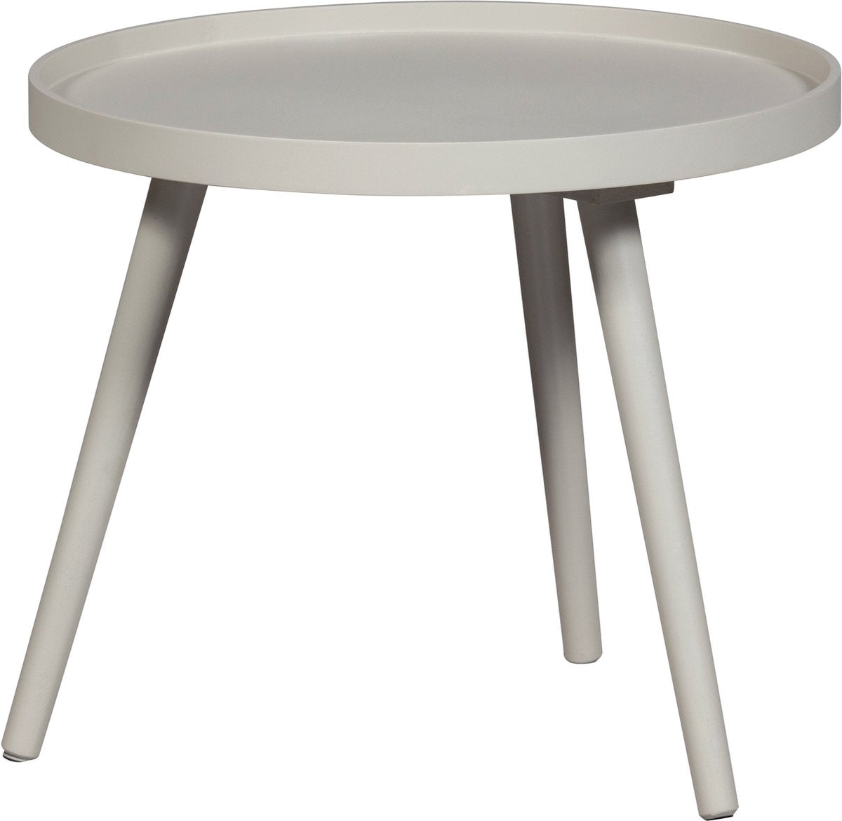 Mesa auxiliar Woood mesa m - madera - arena - 45 cm x ø45