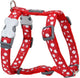 Red dingo hondentuigje style sports wit schoonheidsvlekjes 37-61 cm