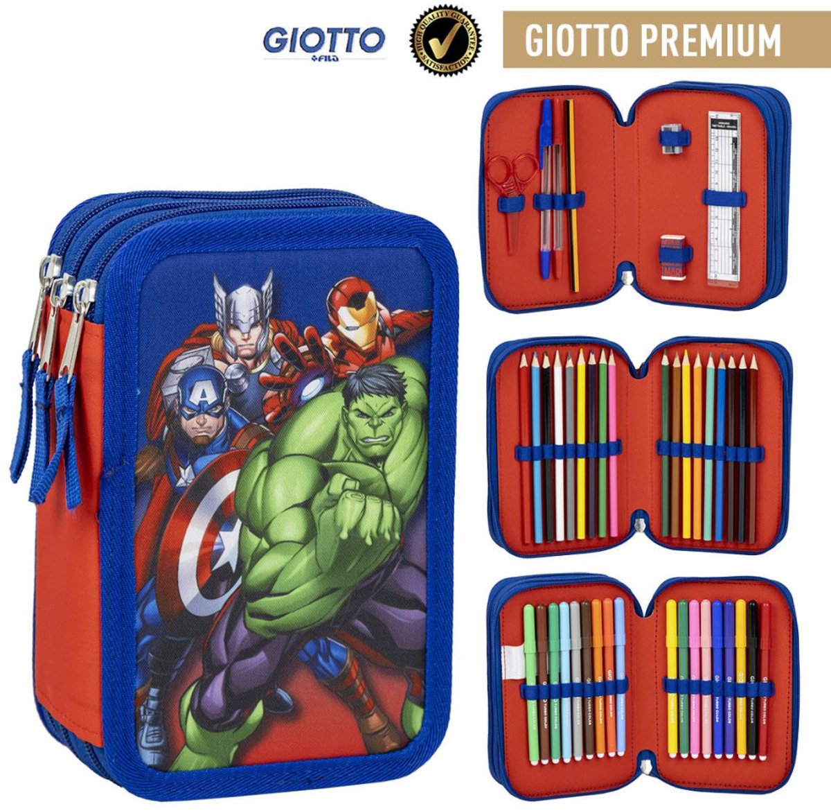 Astuccio colorato a 3 strati del team Avengers