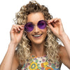 Occhiali da festa Boland hippie xl viola