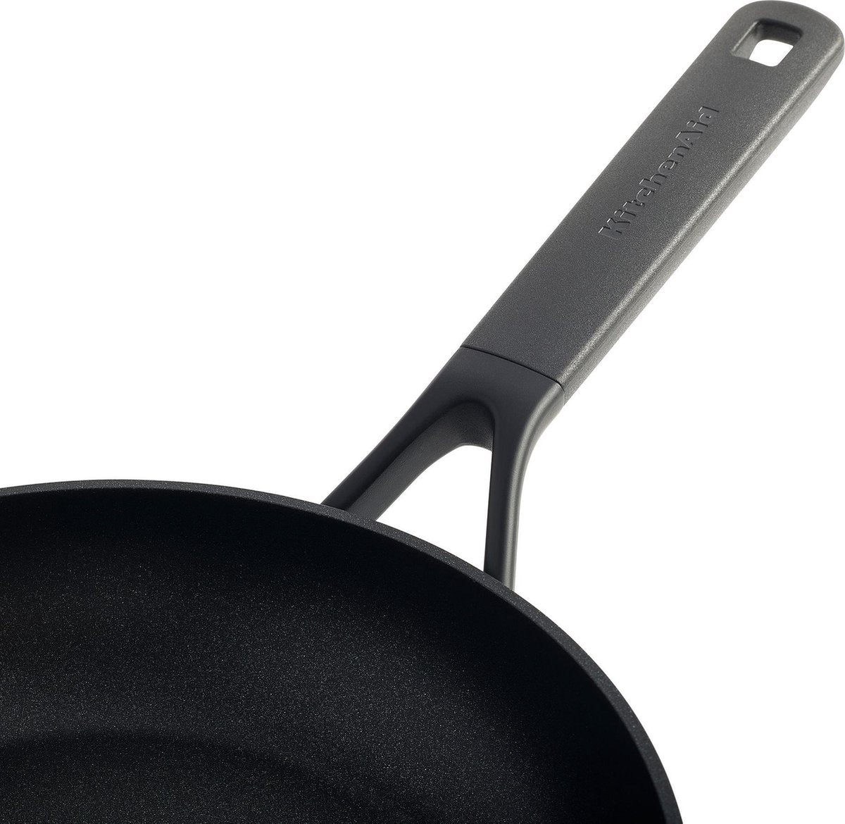 Kitchenaid classic forged aluminium koekenpan ø24cm - zwart - inductie - anti-aanbak
