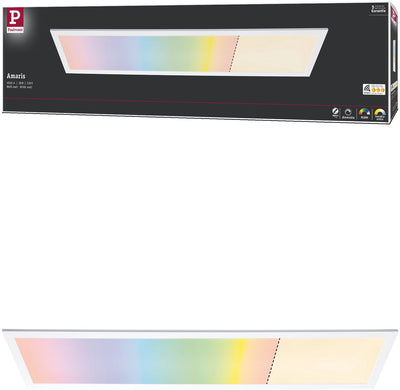 Paulmann LED panel smart home Zigbee 3.0 Amaris angular 1195x295 mm 35W 2500lm RGBW+ white dimmable