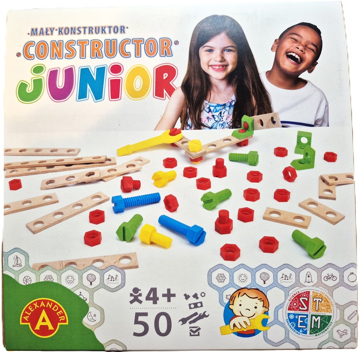 Alexander toys constructor junior - doe het zelf bouwpakketten - 50st
