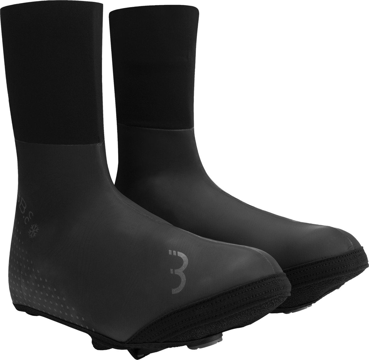 Bbb cycling ultrawear zipperless bicycle overshoes waterproof - overshoes cycling and mountain bike - thermo - black - size 47 48 - bws-25