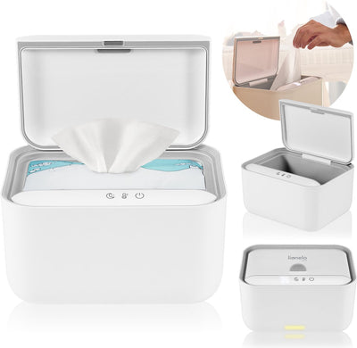 Lionelo babybliss - scaldasalviette - scatola per salviette - 3 impostazioni di temperatura - riscaldamento ambientale - luce notturna integrata