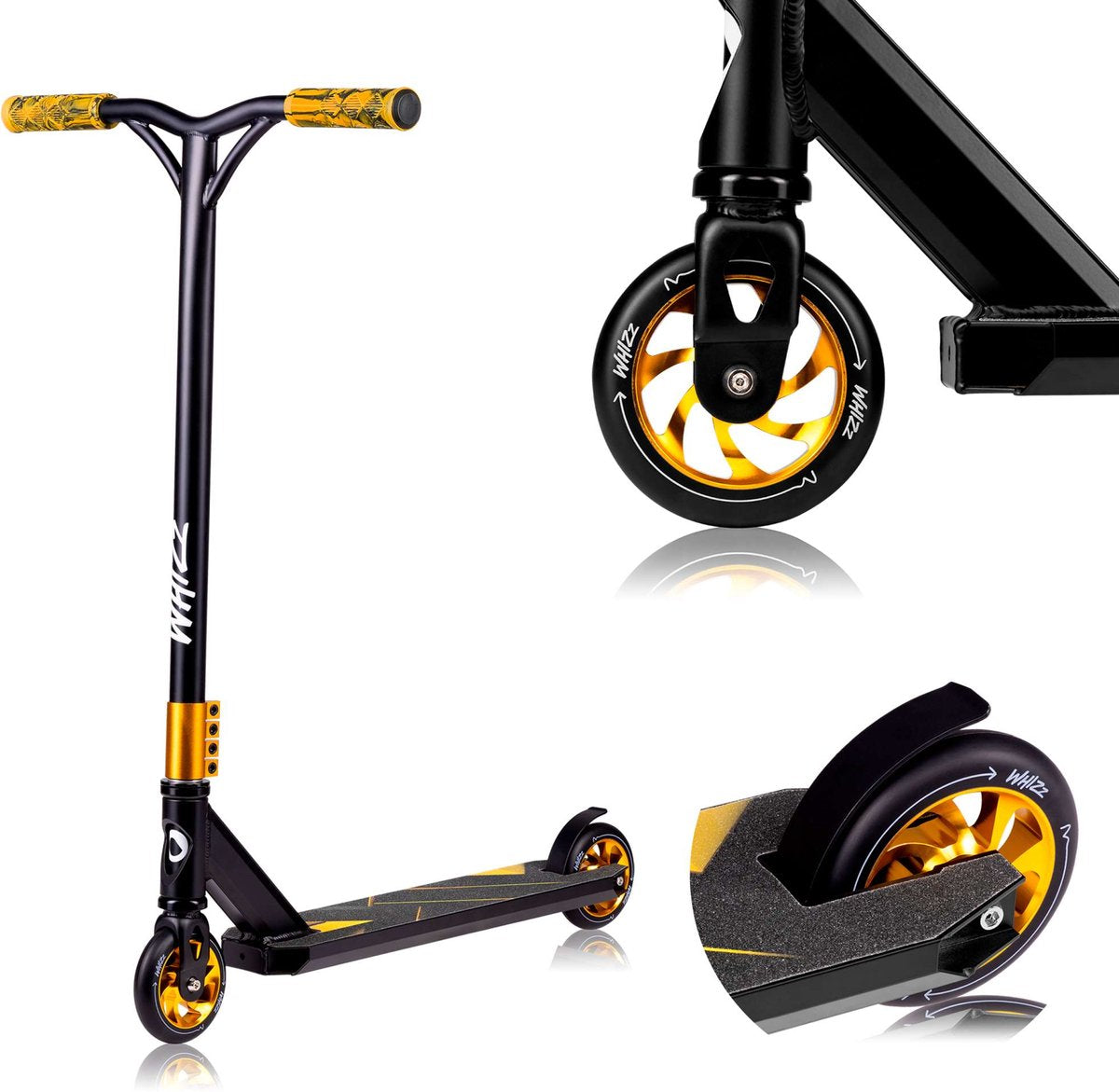 Lionelo whizz - step - 110mm - t-bar - 100kg - voor jongens en meisjes - steel rem - kinderstepjes