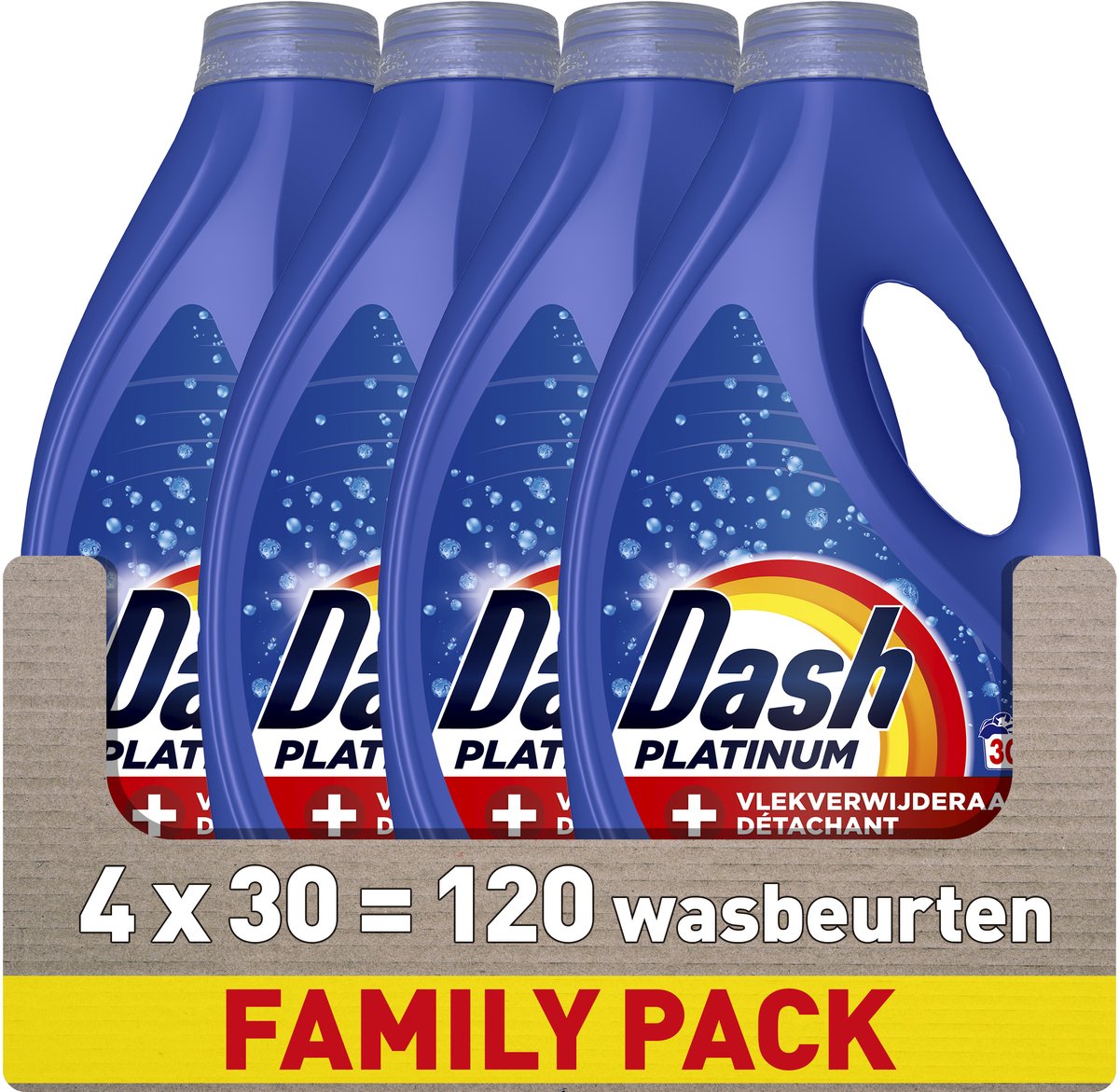 Detergente líquido Dash + quitamanchas extra - 4 x 30 lavados