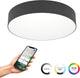 Eglo connect.z gallizzi-z smart plafondlamp - led - ø 39 cm - zwart wit - instelbaar rgb wit licht - dimbaar - zigbee