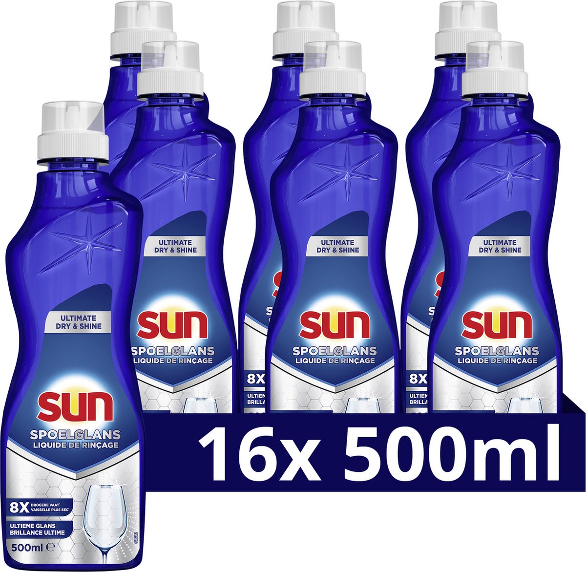 Abrillantador solar - brillo seco - 16 x 500 ml - paquete económico