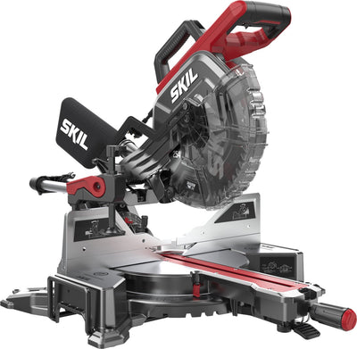 Sierra tronzadora Skil 2000w - sierra ingletadora - 300 mm x 90 mm - módulo LED - sistema de doble inglete - hoja de sierra adicional de 254 mm - con abrazadera para pieza de trabajo de hoja de sierra