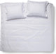 Damai linea - copripiumino - letti gemelli - 240 x 200 220 cm - bianco + 2 federe 60x70