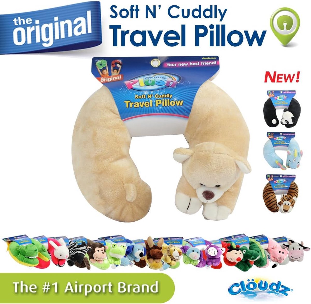 Clöudz plush cloudz plush kinder nekkussen bear