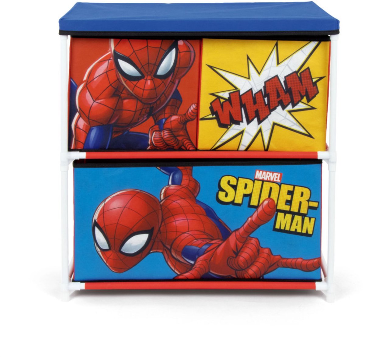 Marvel spiderman opbergplank met 3 lades rood