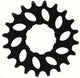 KMC Gear 19t trasero trasero nuvinci 1 8, negro