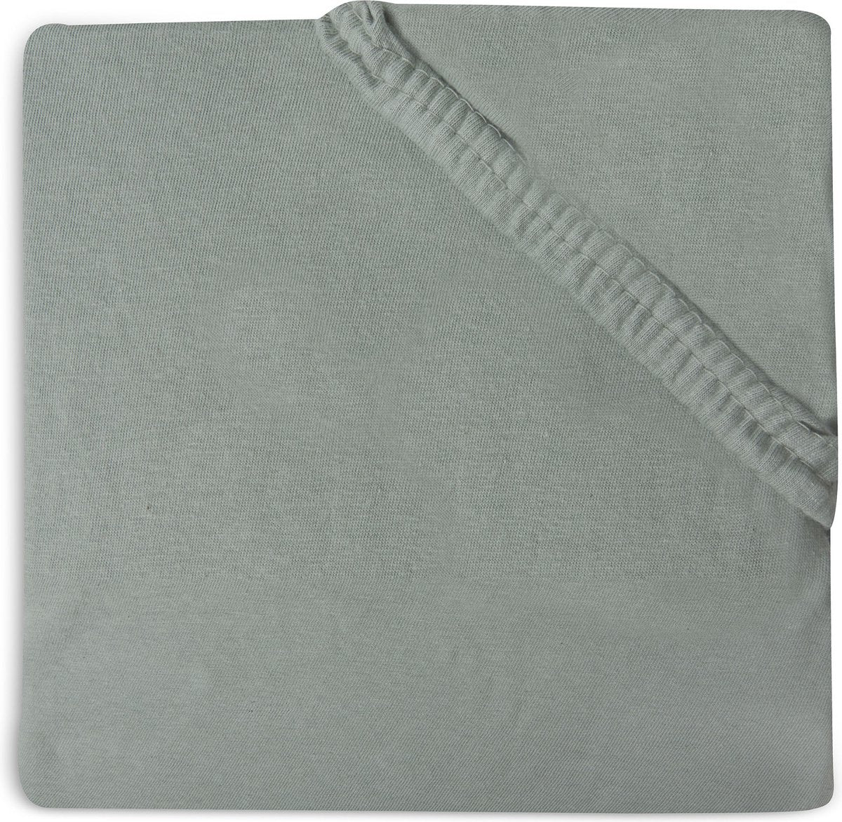 Jollein - sábana bajera ajustable para bebé (verde ceniza) - algodón - caja de sábanas ajustables - 70x140cm 75x150cm