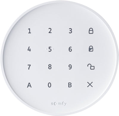 Tastiera Somfy Home Alarm Essential - codice numerico per accendere e spegnere il sistema di allarme senza fili - ricevere una notifica quando viene utilizzato il codice