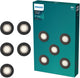 Philips led philips peridot inbouwspot - gu10 fitting - zwart - rond - vaste kop - 5-pack