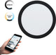 Eglo connect.z fueva-z smart inbouwlamp - ø 21,6 cm - zwart wit - instelbaar wit licht - dimbaar - zigbee