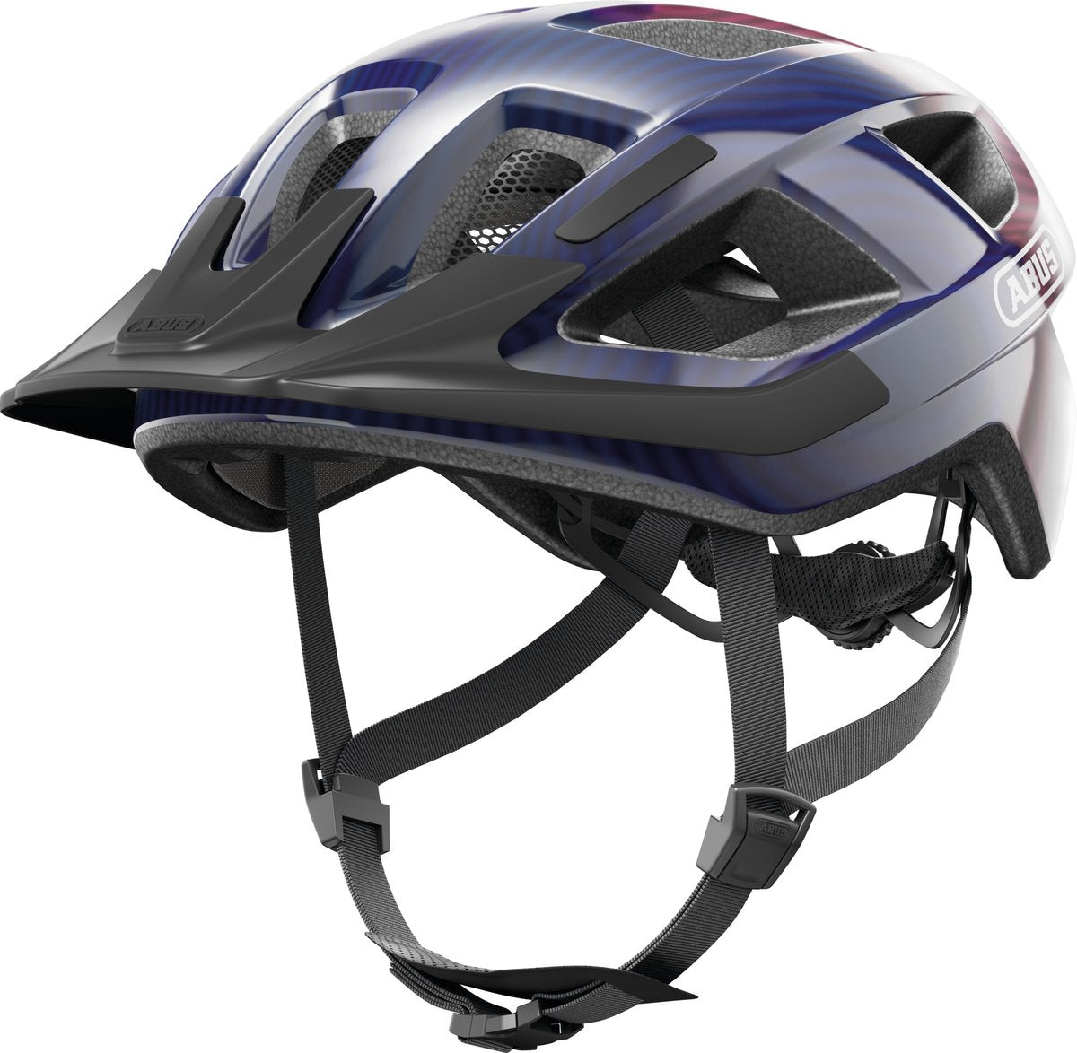 Abus fietshelm aduro 3.0 purple waves s - 51-55 cm - paars - geschikt voor gebruik op elektrische fietsen - stadsfietsen - 280 g