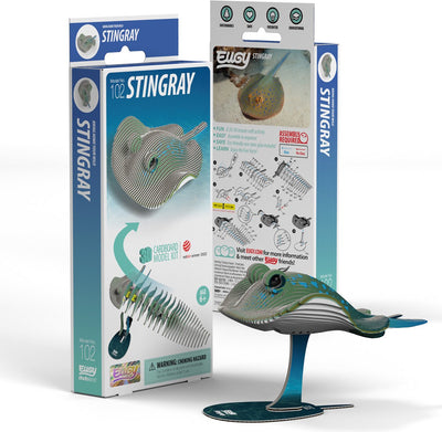 Eugy 3d puzzel - rog - zeedieren - duurzaam - verzamel ze allemaal - 6 jaar