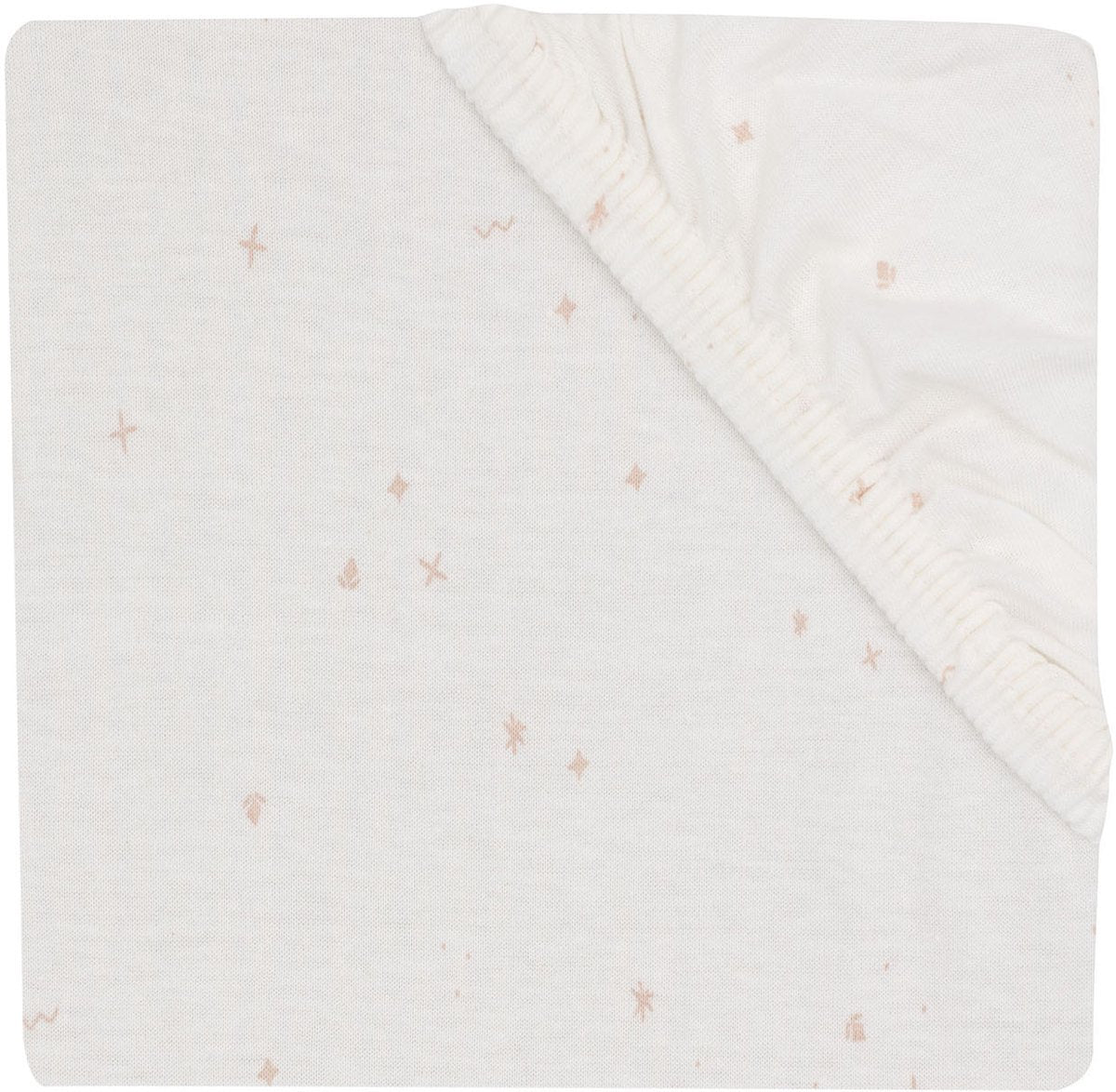 Jollein twinkling fitted sheet - 40 50 x 80 90 cm - jersey - wild pink