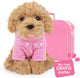 Studio pets by myrna studio pets® pluche knuffel poedel hond cookie 23cm met gratis koffer