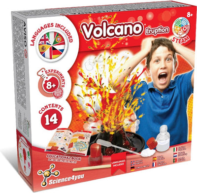 Science 4 you science4you volcanic eruption - experiment set - 14-piece experiment set - 8 experiments - for children from 8 years
