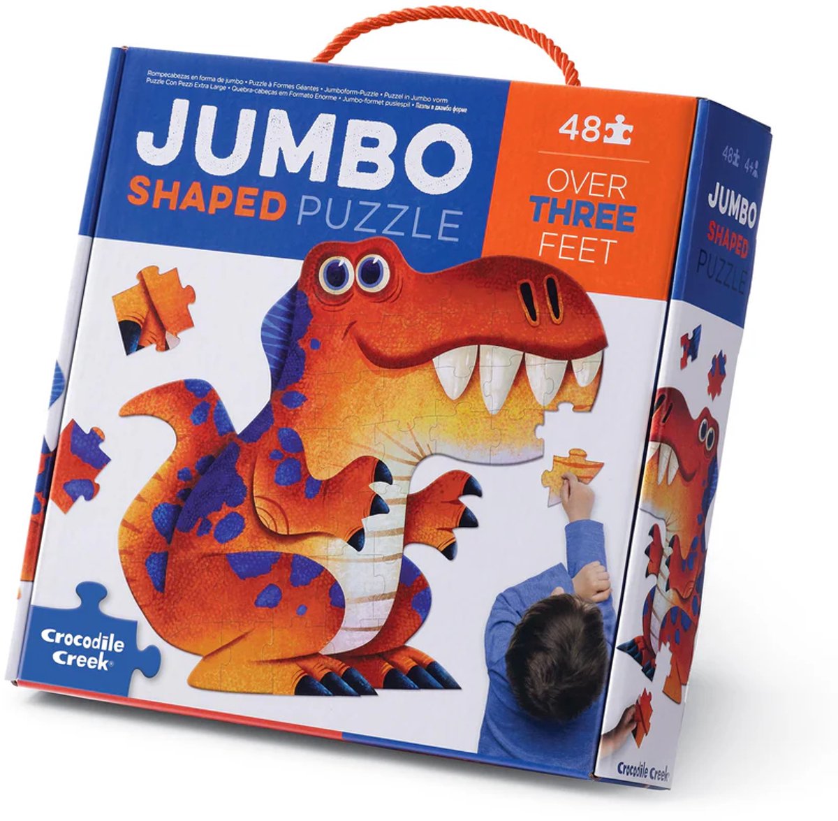 Dinosauro jumbo puzzle Crocodile Creek - 48 pezzi