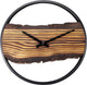 Nexttime Forest – orologio da parete – 30 cm – legno metallo – marrone – silenzioso